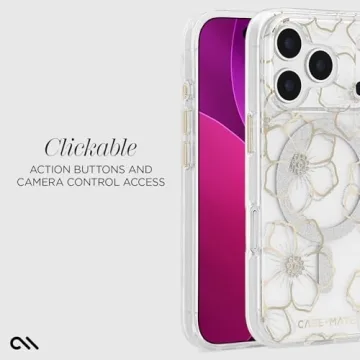 Stunning Case-Mate iPhone 17 Pro Case - Floral Gems