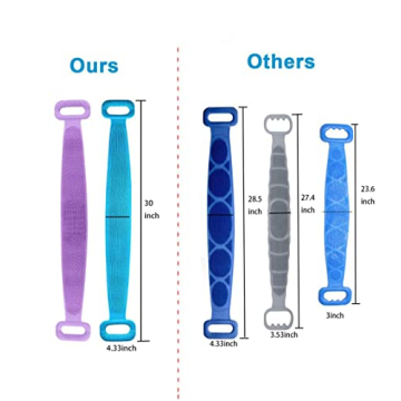 Extra Long Silicone Back Scrubber for Men Women