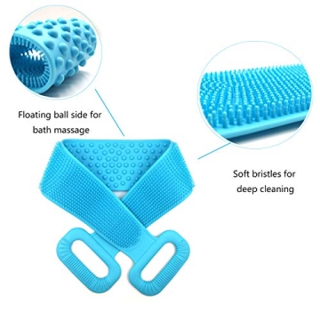 Extra Long Silicone Back Scrubber for Men Women