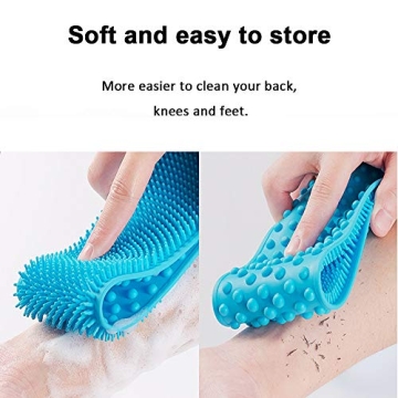 Extra Long Silicone Back Scrubber for Men Women