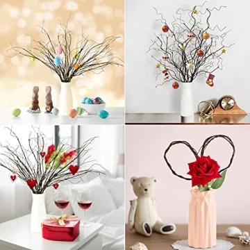 FLOERVE 12 Pcs Curly Willow Branches for Decor