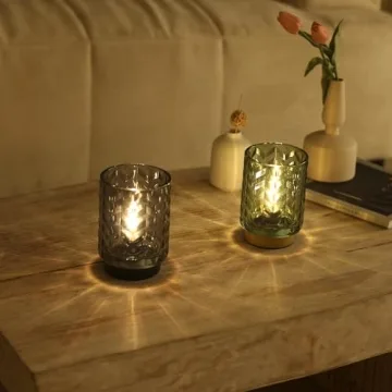 LUSHARBOR Battery Operated Lamp for Stylish Lighting