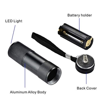 Optimal Shop 10 Pack UV Blacklight Flashlight for Everyone