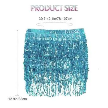 Stunning Victray Sparkly Sequin Skirt for Dance & Parties