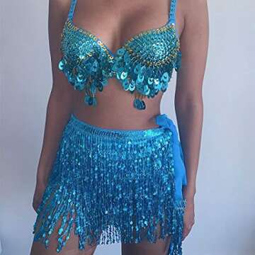 Stunning Victray Sparkly Sequin Skirt for Dance & Parties