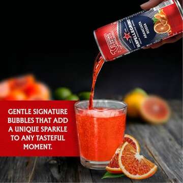 Sanpellegrino Italian Sparkling Drink Aranciata Rossa, Sparkling Orange and Blood Orange Beverage, 11.15 Fl Oz (Pack of 24)