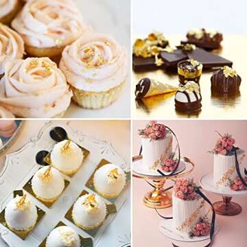 Kirin Gold Sheets Edible 24K for Cake & Arts - 10PCS