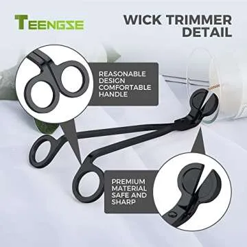 Elegant TEENGSE Candle Accessory Set for Candle Lovers