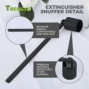 Elegant TEENGSE Candle Accessory Set for Candle Lovers