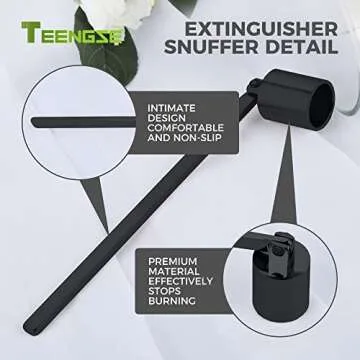 Elegant TEENGSE Candle Accessory Set for Candle Lovers