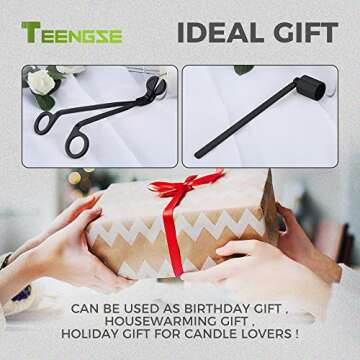Elegant TEENGSE Candle Accessory Set for Candle Lovers