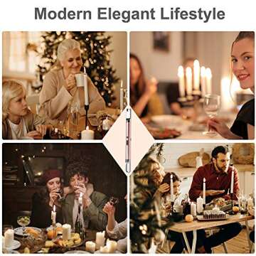 esLife Candle Lighter, Upgraded Electric Arc Lighter with Safety Switch, Flameless Portable Windproof Plasma Lighters , Rechargeable Lighter USB Battery Indicator Hanging Hook for Candle Grill