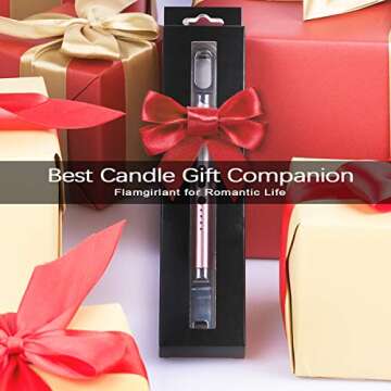 esLife Candle Lighter, Upgraded Electric Arc Lighter with Safety Switch, Flameless Portable Windproof Plasma Lighters , Rechargeable Lighter USB Battery Indicator Hanging Hook for Candle Grill