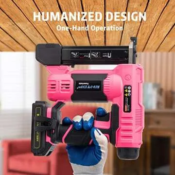 BHTOP 20V Cordless Brad Nail Gun - 2 in 1 Staple Gun