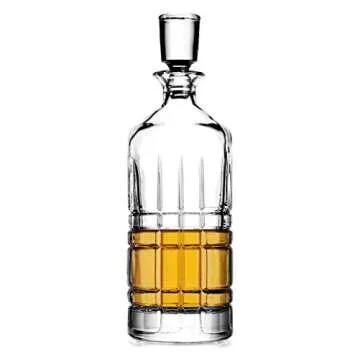 Godinger Whiskey Decanter - Elegant 28oz Liquor Carafe for Scotch & Bourbon