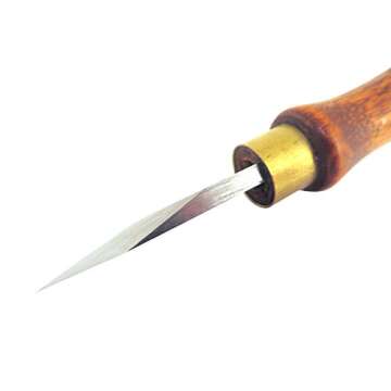 Narex Dual Double Bevel Striking Marking Knife with Blade from Hardened Mn-V Steel Heat Treated to HRc 61 822301 (One Pack)