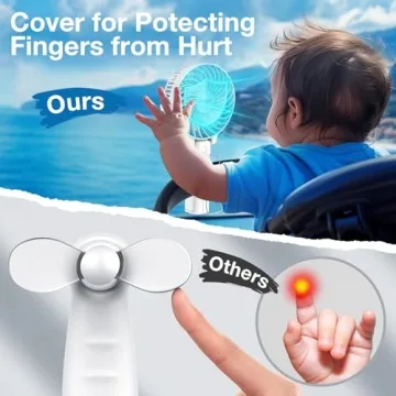 VersionTECH Portable Handheld Fan - Powerful and Compact Cooling