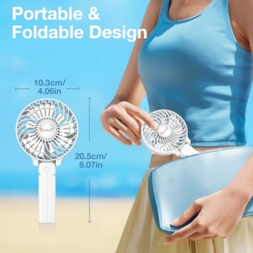 VersionTECH Portable Handheld Fan - Powerful and Compact Cooling