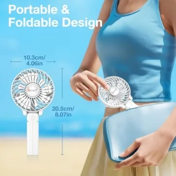 VersionTECH Portable Handheld Fan - Powerful and Compact Cooling