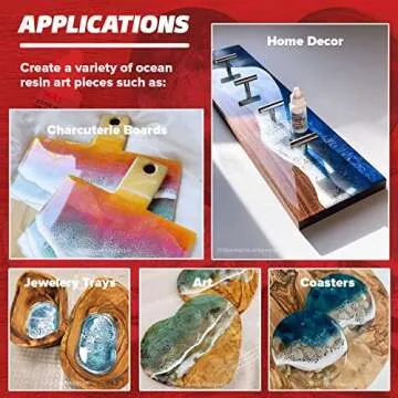 MAS Epoxies Resin Ocean Art Resin Dye for Creating Ocean Waves, White Pigment for Epoxy Resin Water Effects (1 Oz Bottle)