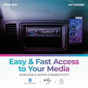 Pioneer MXT-S3266BT Media Receiver with Bluetooth & Speakers