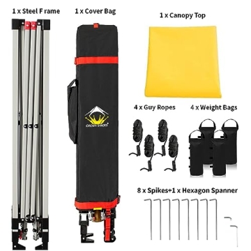 Crown Shades 10x10 Canopy - Easy Setup & Durable Design