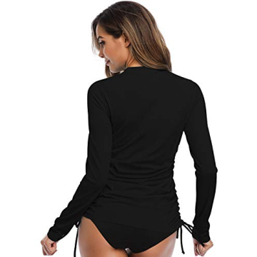 HISKYWIN Women's Long Sleeve UV Rash Guard for Sun Protection