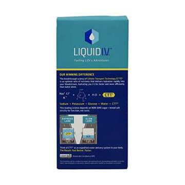 Liquid I.V. Hydration Multiplier, Electrolyte Powder, Easy Open Packets, Supplement Drink Mix (Lemon Lime, 8 Count)