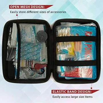 First Aid Kit for Car, SUV, Truck, Boat, Home and Office - Perfect Emergency Kit for Hiking Gear, Backpacking Gear, Camping Supplies and Sports - Travel Essentials by Higher Gear