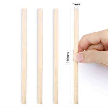 Buspoll Hexagonal HB Wooden Pencils - 30 Natural Wood Grain Set