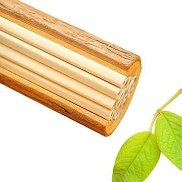 Buspoll Hexagonal HB Wooden Pencils - 30 Natural Wood Grain Set