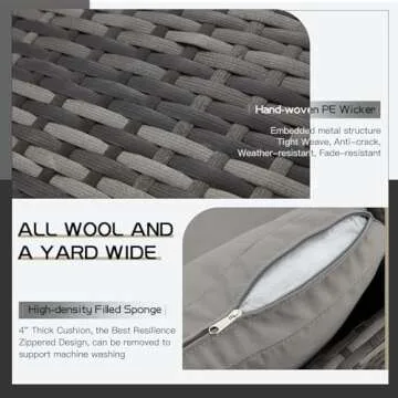 U-MAX 7 Pieces All Weather Sectional Sofa Set