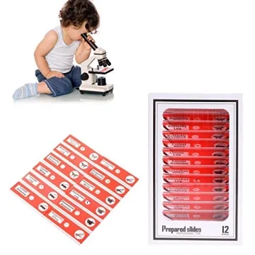 Bysameyee Kids Microscope Slides Set 48 Pieces for Learning