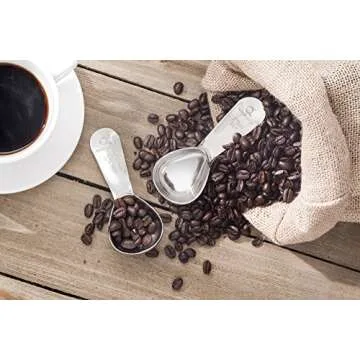 Apace Living Coffee Scoop (Set of 3) - 2 Tablespoon (Tbsp) - The Best Stainless Steel Measuring Spoons for Coffee, Tea, and More