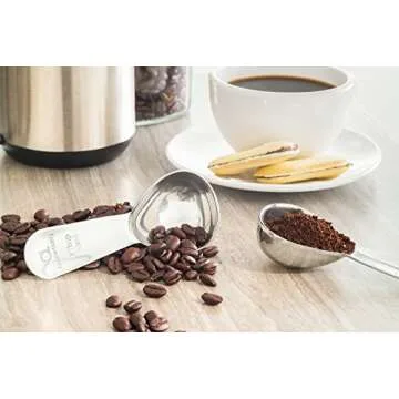 Apace Living Coffee Scoop (Set of 3) - 2 Tablespoon (Tbsp) - The Best Stainless Steel Measuring Spoons for Coffee, Tea, and More