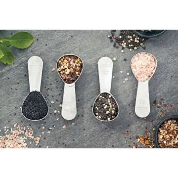 Apace Living Coffee Scoop (Set of 3) - 2 Tablespoon (Tbsp) - The Best Stainless Steel Measuring Spoons for Coffee, Tea, and More