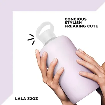 bkr Big Smooth Reusable Glass Water Bottle for Stylish Hydration