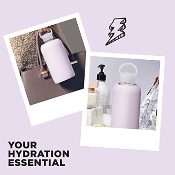 bkr Big Smooth Reusable Glass Water Bottle for Stylish Hydration