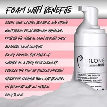 Gentle Foaming Eyelash Shampoo for Extensions 100ml