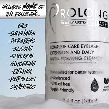 Gentle Foaming Eyelash Shampoo for Extensions 100ml