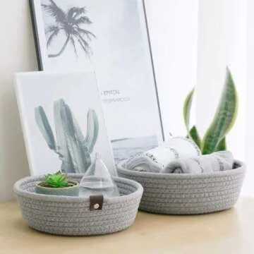 Goodpick Stylish 3-Pack Storage Baskets for Home Organization
