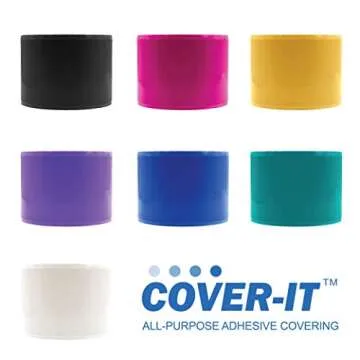 Pac-Dent Cover-It Barrier Film, Adhesive Tape Sheets to Protect Hard Surfaces, 1200 Sheets, 4 Inches x 6 Inches, Pink