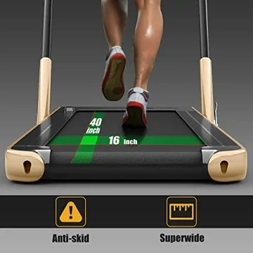 Goplus 2-in-1 Folding Treadmill: Home & Office Use