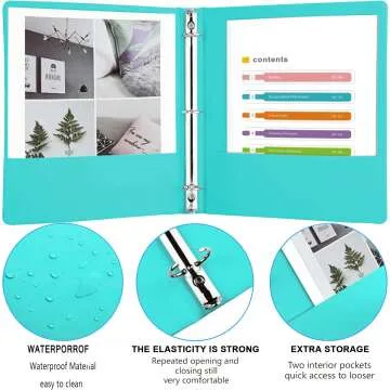 Assorted 3 Ring Binders - 1" Round Ring Pack