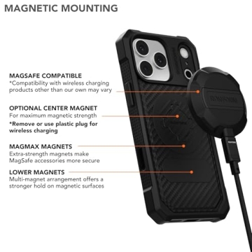 Rokform Rugged Magnetic Case for iPhone 17 Pro Max black