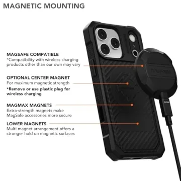 Rokform Rugged Magnetic Case for iPhone 17 Pro Max black