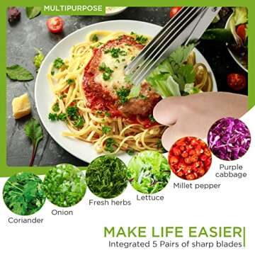 ShangTianFeng Herb Scissors – 5 Blades for Effortless Cutting