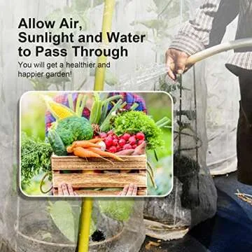 Garden Insect Netting Pest Barrier: 4'x20' Bug Netting for Garden Protection