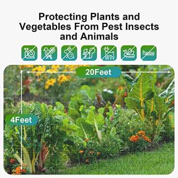 UV-Resistant Garden Insect Netting for Vegetable Protection