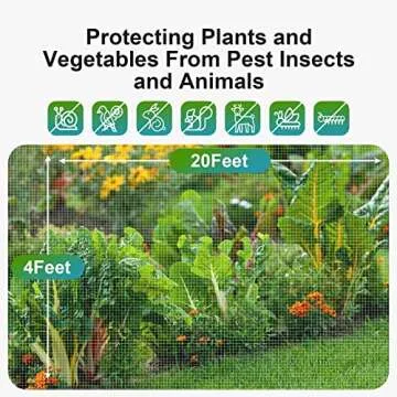 UV-Resistant Garden Insect Netting for Vegetable Protection